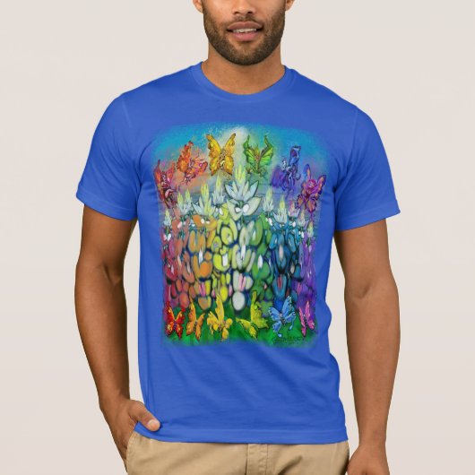 Regenboogblauwvintonijn T-Shirt (Voorkant)