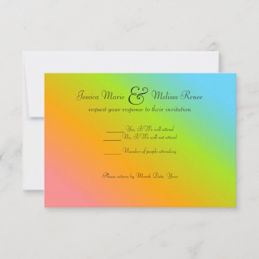 Regenboogblend - RSVP (Voorkant)
