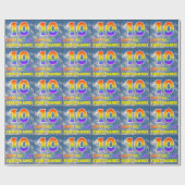 Regenboogblik "10" & "GELUKKIGE VERJAARDAG", Wolke Cadeaupapier (Vlak)