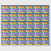 Regenboogblik "11" & "HAPPY BIRTHDAY", wolken, Sky Cadeaupapier (Vlak)