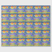 Regenboogblik "27" & "HAPPY BIRTHDAY", wolken, Sky Cadeaupapier (Vlak)