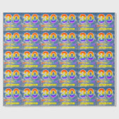 Regenboogblik "30" & "GELUKKIGE VERJAARDAG", Wolke Cadeaupapier (Vlak)