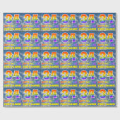 Regenboogblik "34" & "GELUKKIGE VERJAARDAG", Wolke Cadeaupapier (Vlak)