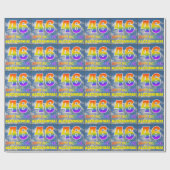 Regenboogblik "46" & "GELUKKIGE VERJAARDAG", Wolke Cadeaupapier (Vlak)