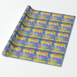 Regenboogblik "49" & "GELUKKIGE VERJAARDAG", Wolke Cadeaupapier
