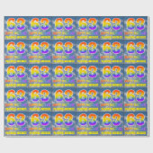 Regenboogblik "63" & "GELUKKIGE VERJAARDAG", Wolke Cadeaupapier (Vlak)