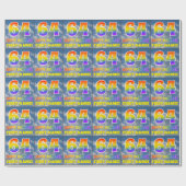 Regenboogblik "64" & "GELUKKIGE VERJAARDAG", Wolke Cadeaupapier (Vlak)