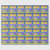 Regenboogblik "65" & "GELUKKIGE VERJAARDAG", Wolke Cadeaupapier (Vlak)