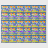 Regenboogblik "72" & "GELUKKIGE VERJAARDAG", Wolke Cadeaupapier (Vlak)