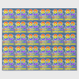 Regenboogblik "82" & "GELUKKIGE VERJAARDAG", Wolke Cadeaupapier