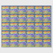 Regenboogblik "83" & "HAPPY BIRTHDAY", wolken, Sky Cadeaupapier (Vlak)