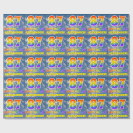 Regenboogblik "87" & "GELUKKIGE VERJAARDAG", Wolke Cadeaupapier