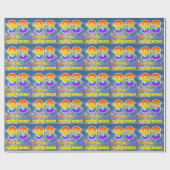 Regenboogblik "93" & "HAPPY BIRTHDAY", wolken, Sky Cadeaupapier (Vlak)