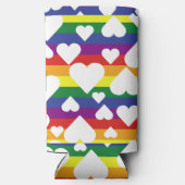 Regenboogblik/tinkoeler Seltzer Blikjeskoeler (Achterkant)