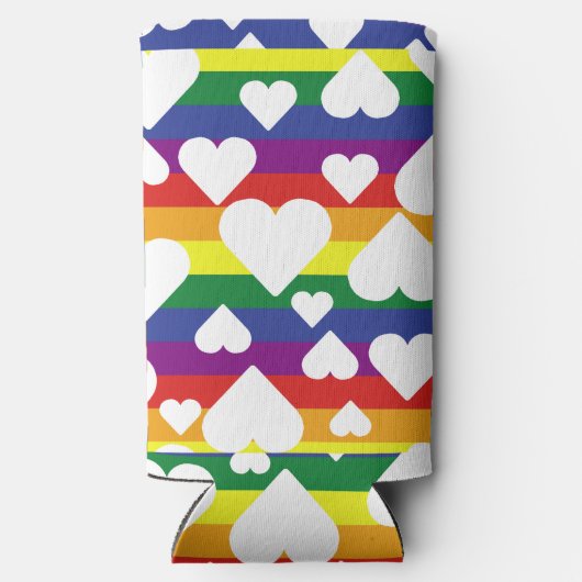 Regenboogblik/tinkoeler Seltzer Blikjeskoeler (Achterkant)