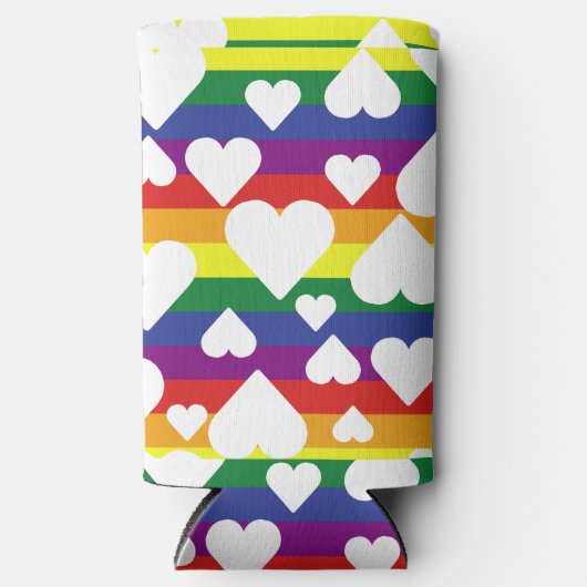 Regenboogblik/tinkoeler Seltzer Blikjeskoeler (Voorkant)