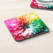 regenboogbloem bier onderzetter (Linkerzijde)