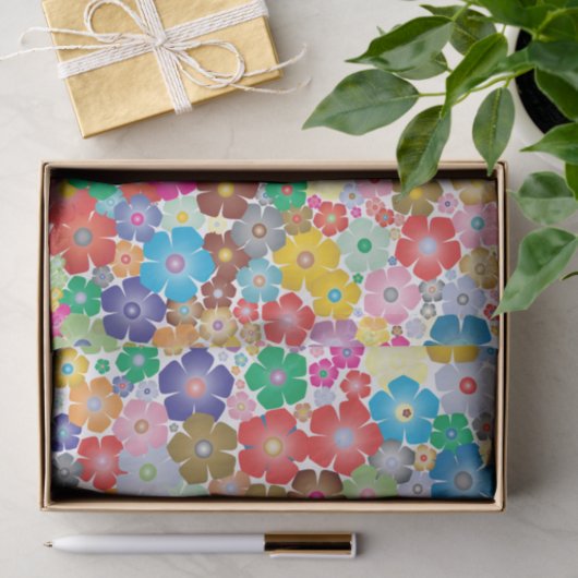 Regenboogbloem bloeit weefselpapier tissuepapier (Geschenk)