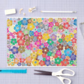 Regenboogbloem bloeit weefselpapier tissuepapier (Craft)