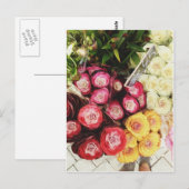 regenboogbloemen briefkaart (Voorkant / Achterkant)