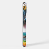 Regenboogbloemen Eenhoorn Groene bomen Waterval La iPhone Hoesje (Rechterkant)