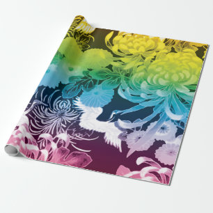  regenboogbloemen en -vogels cadeaupapier