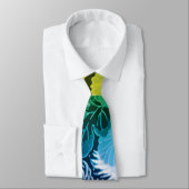 regenboogbloemen en -vogels stropdas (Gebonden)