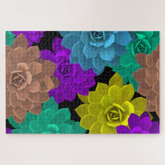 regenboogbloemen puzzel (Horizontaal)