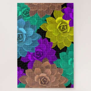 regenboogbloemen puzzel legpuzzel