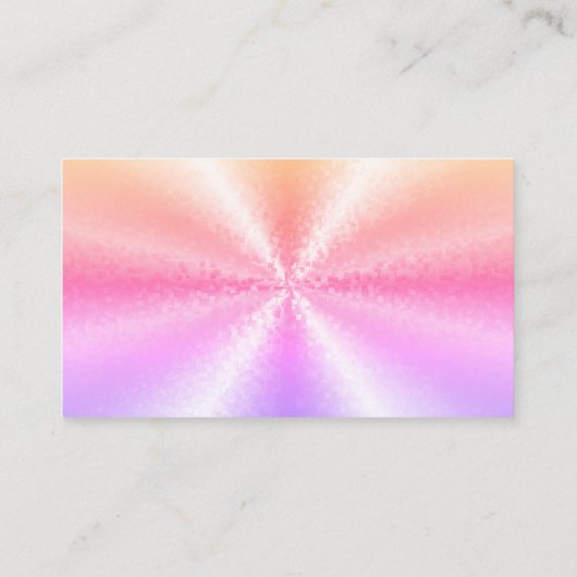 Regenboogblokken in 3D-regenboog Visitekaartje (Achterkant)