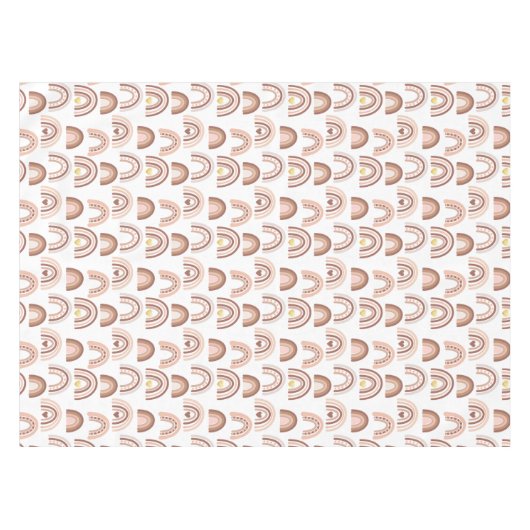 Regenboogblush Gold Baby shower Tafelkleed (Voorkant (Horizontaal))