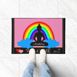 Regenboogboeddha & Mindfulness Yoga/meditatie Deurmat