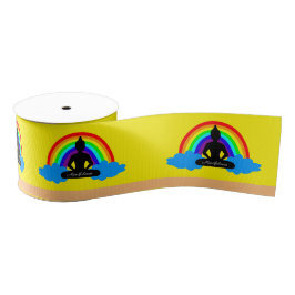 Regenboogboeddha & Mindfulness Yoga/meditatie Grosgrain Lint