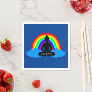 Regenboogboeddha & Mindfulness Yoga/meditatie Servet