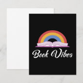 Regenboogboek Vibes Retro Book Lover (Voorkant / Achterkant)
