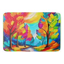 Regenboogbomen: levendig bos