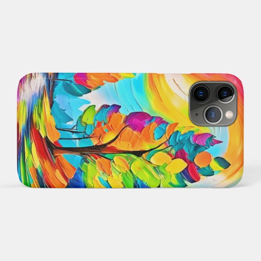 Regenboogbomen: levendig bos Case-Mate iPhone case (Achterkant (horizontaal))