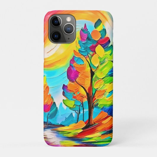 Regenboogbomen: levendig bos Case-Mate iPhone case (Achterkant)