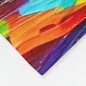 Regenboogbomen: levendig bos fleece deken (Hoek)