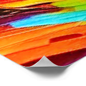 Regenboogbomen: levendig bos poster (Hoek)