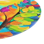 Regenboogbomen: levendig bos snijplank (Hoek)