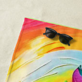 Regenboogbomen: levendig bos strandlaken (In situ)