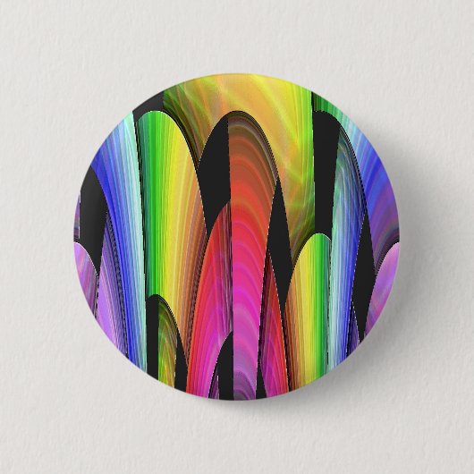 Regenboogboog Ronde Button 5,7 Cm (Voorkant)