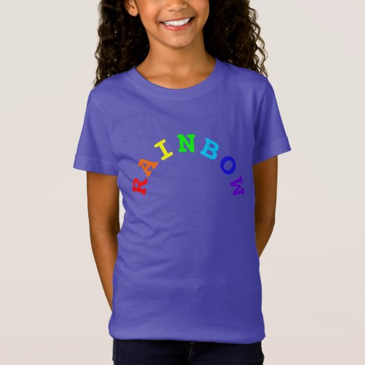 Regenboogboog Word T-Shirt (Kind) (Voorkant)