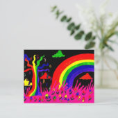 Regenboogboom Briefkaart (Staand voorkant)
