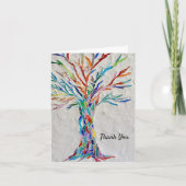 Regenboogboom Dank u wel Bedankkaart (Voorkant)