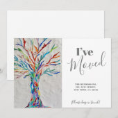 Regenboogboom Ik heb de Bewegende Kaart van de Aan (Voorkant / Achterkant)