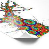 Regenboogboom - kleurige fotografische afdruk (Hoek)