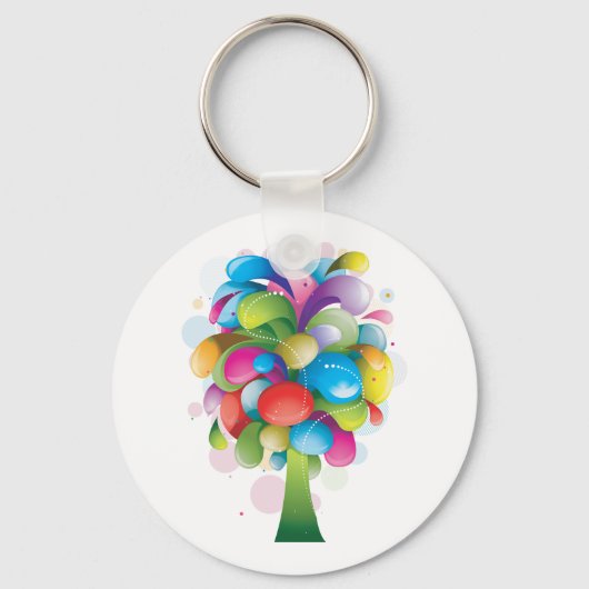 Regenboogboom Sleutelhanger (Achterkant)