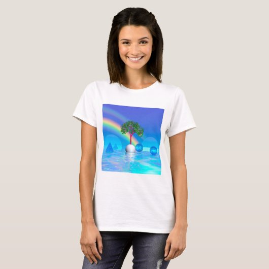 Regenboogboom T-shirt (Voorkant volledig)